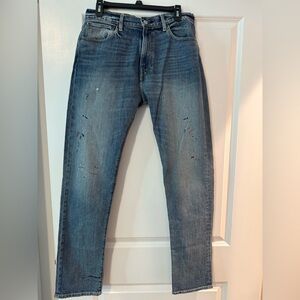 NWT Re/Done Faded Blue Straight Leg Jeans